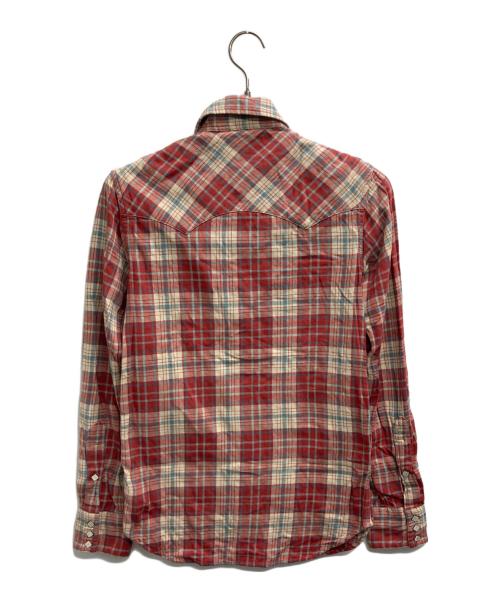 RRL（ダブルアールエル）RRL (ダブルアールエル) ウエスタンシャツ レッド サイズ:XSの古着・服飾アイテム
