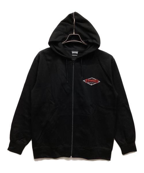 THRASHER（スラッシャー）THRASHER (スラッシャー) ジップパーカー ブラック サイズ:L 未使用品の古着・服飾アイテム