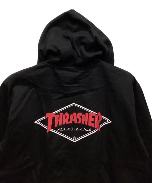 THRASHER（スラッシャー）THRASHER (スラッシャー) ジップパーカー ブラック サイズ:L 未使用品の古着・服飾アイテム