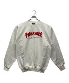 THRASHER（スラッシャー）の古着「クルーネックスウェット」｜ホワイト