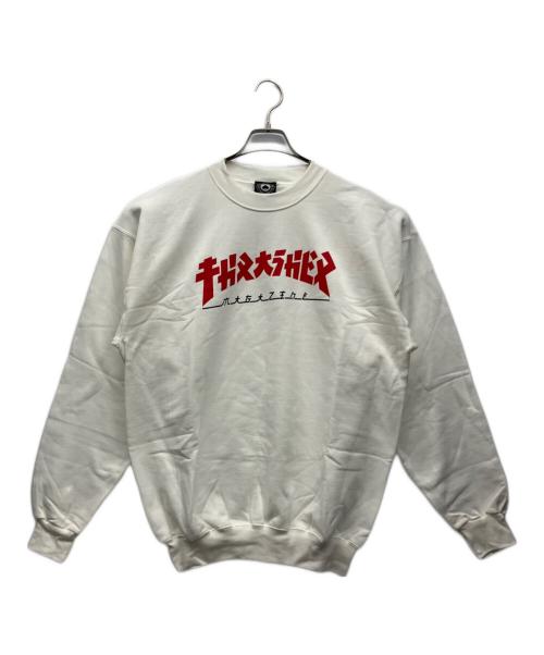 THRASHER（スラッシャー）THRASHER (スラッシャー) クルーネックスウェット ホワイト サイズ:M 未使用品の古着・服飾アイテム