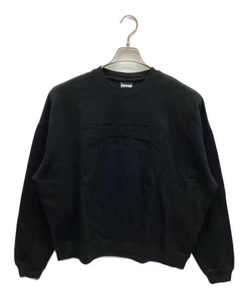 THRASHER（スラッシャー）THRASHER (スラッシャー) クルーネックスウェット ブラック サイズ:Lの古着・服飾アイテム