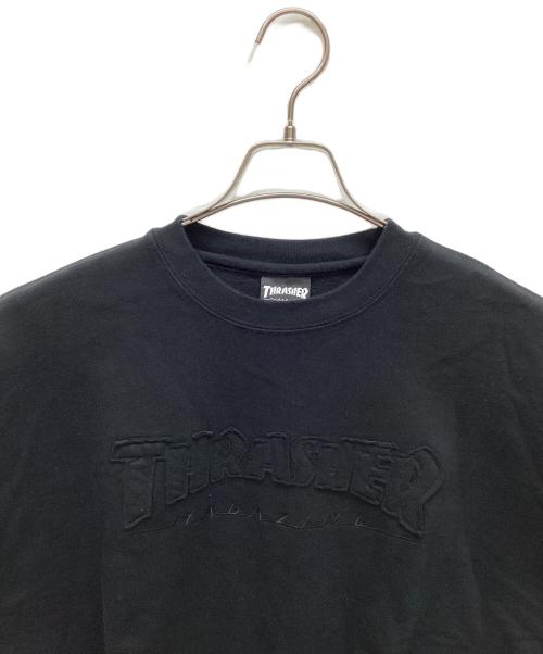 THRASHER（スラッシャー）THRASHER (スラッシャー) クルーネックスウェット ブラック サイズ:Lの古着・服飾アイテム