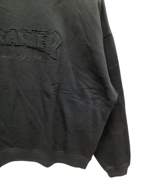 THRASHER（スラッシャー）THRASHER (スラッシャー) クルーネックスウェット ブラック サイズ:Lの古着・服飾アイテム