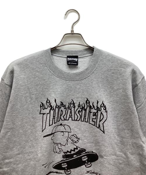 THRASHER（スラッシャー）THRASHER (スラッシャー) クルーネックスウェット グレー サイズ:L 未使用品の古着・服飾アイテム