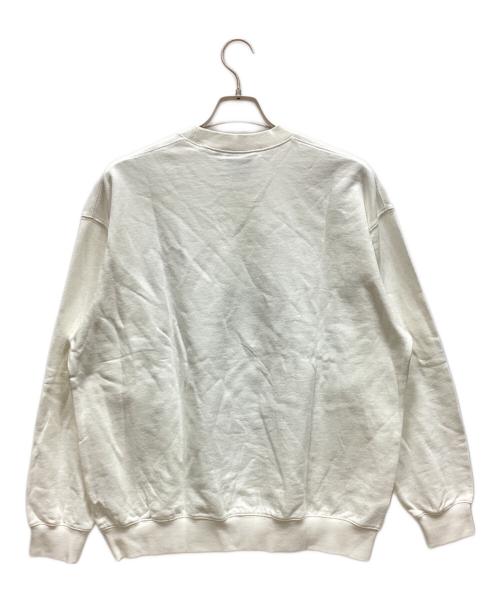 THRASHER（スラッシャー）THRASHER (スラッシャー) クルーネックスウェット ホワイト サイズ:MEDIUMの古着・服飾アイテム