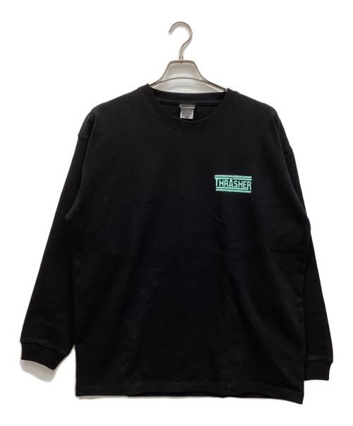 THRASHER（スラッシャー）THRASHER (スラッシャー) クルーネックスウェット ブラック サイズ:XLの古着・服飾アイテム