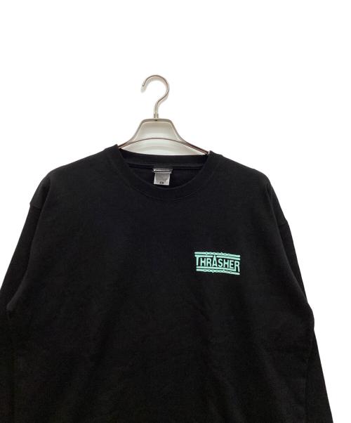 THRASHER（スラッシャー）THRASHER (スラッシャー) クルーネックスウェット ブラック サイズ:XLの古着・服飾アイテム