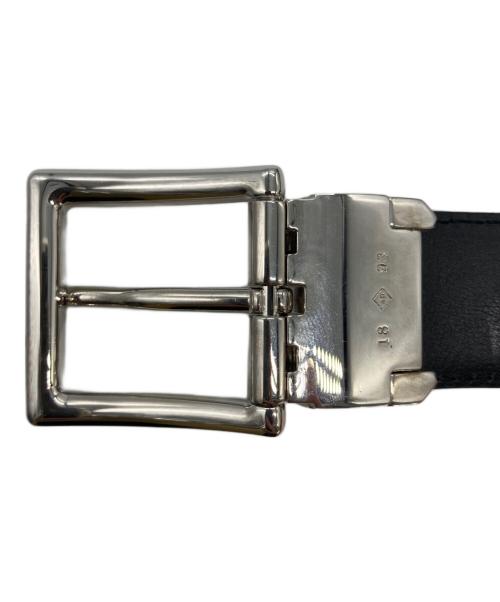 dunhill（ダンヒル）dunhill (ダンヒル) レザーベルト ネイビーの古着・服飾アイテム