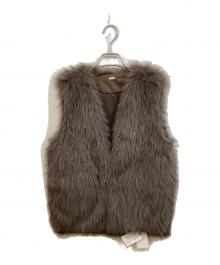 ARPEGE STORY（アルページュストーリー）の古着「フェイクファージレ」｜ブラウン