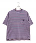 THE NORTHFACE PURPLELABELザ・ノースフェイス パープルレーベル）の古着「Moss Stitch Field H/S Pocket Tee」｜パープル