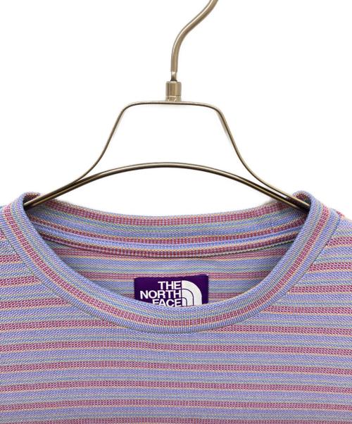 THE NORTHFACE PURPLELABEL（ザ・ノースフェイス パープルレーベル）THE NORTHFACE PURPLELABEL (ザ・ノースフェイス パープルレーベル) Moss Stitch Field H/S Pocket Tee パープル サイズ:Lの古着・服飾アイテム