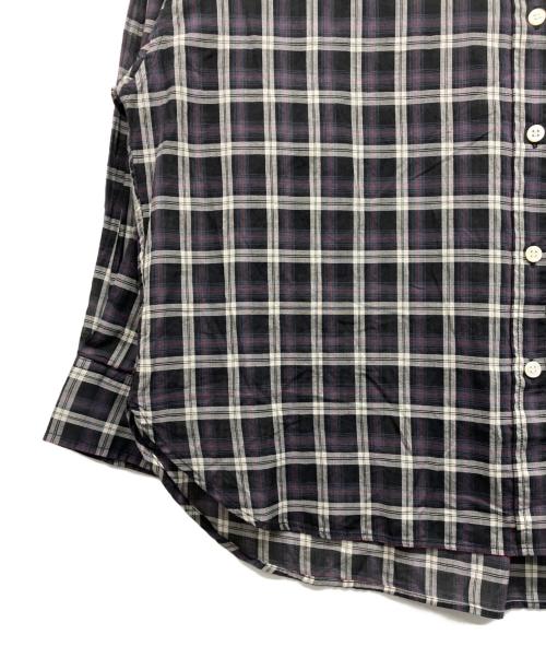 JOURNAL STANDARD relume（ジャーナルスタンダード レリューム）JOURNAL STANDARD relume (ジャーナルスタンダード レリューム) コットンローンチェックオーバーサイズシャツ ブラック サイズ:Freeの古着・服飾アイテム