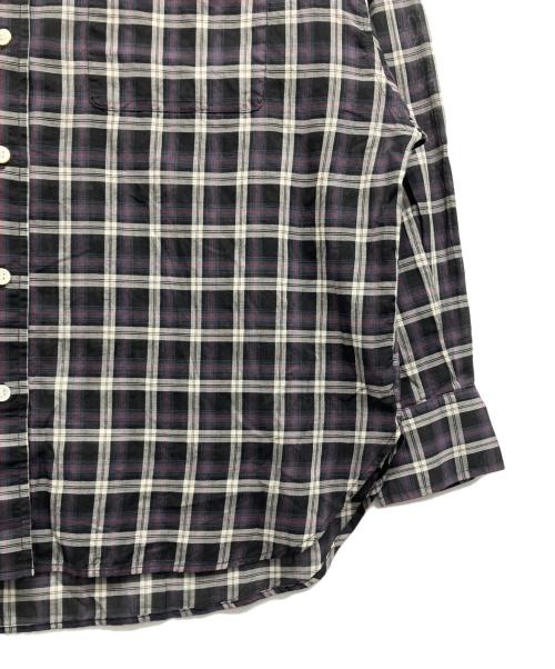 JOURNAL STANDARD relume（ジャーナルスタンダード レリューム）JOURNAL STANDARD relume (ジャーナルスタンダード レリューム) コットンローンチェックオーバーサイズシャツ ブラック サイズ:Freeの古着・服飾アイテム