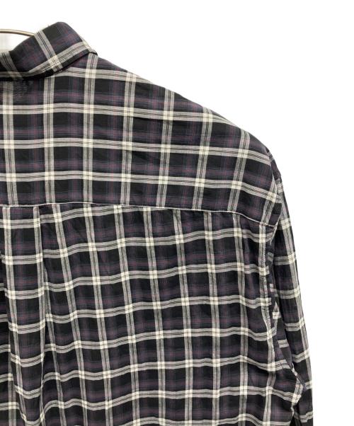 JOURNAL STANDARD relume（ジャーナルスタンダード レリューム）JOURNAL STANDARD relume (ジャーナルスタンダード レリューム) コットンローンチェックオーバーサイズシャツ ブラック サイズ:Freeの古着・服飾アイテム