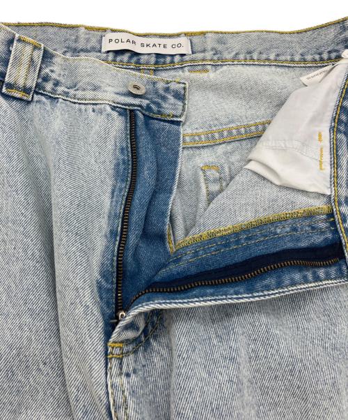 POLAR SKATE（ポーラー スケート）POLAR SKATE (ポーラー スケート) デニムパンツ ライトブルー サイズ:SIZE XLの古着・服飾アイテム