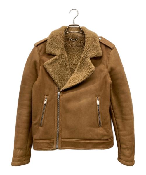 PT TORINO（ピーティートリノ）PT TORINO (ピーティートリノ) ムートンジャケット ブラウン サイズ:50の古着・服飾アイテム