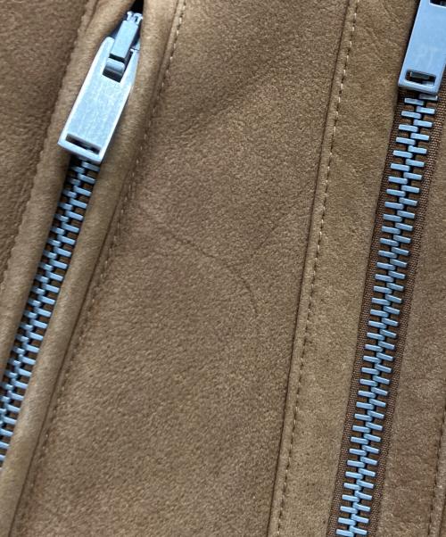 PT TORINO（ピーティートリノ）PT TORINO (ピーティートリノ) ムートンジャケット ブラウン サイズ:50の古着・服飾アイテム