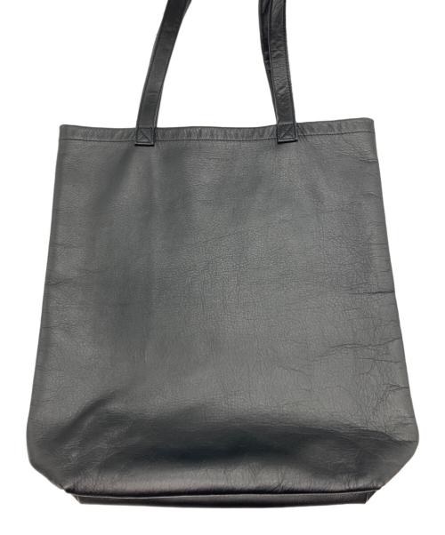 HENDER SCHEME（エンダースキーマ）HENDER SCHEME (エンダースキーマ) レザートートバッグ ブラックの古着・服飾アイテム