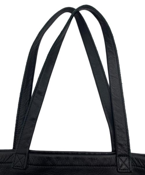 HENDER SCHEME（エンダースキーマ）HENDER SCHEME (エンダースキーマ) レザートートバッグ ブラックの古着・服飾アイテム