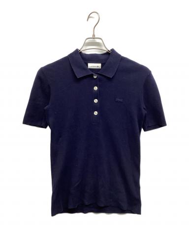 中古・古着通販】LACOSTE (ラコステ) ニットポロシャツ ネイビー 中古・古着通販】LACOSTE (ラコステ) ニットポロシャツ ネイビー
