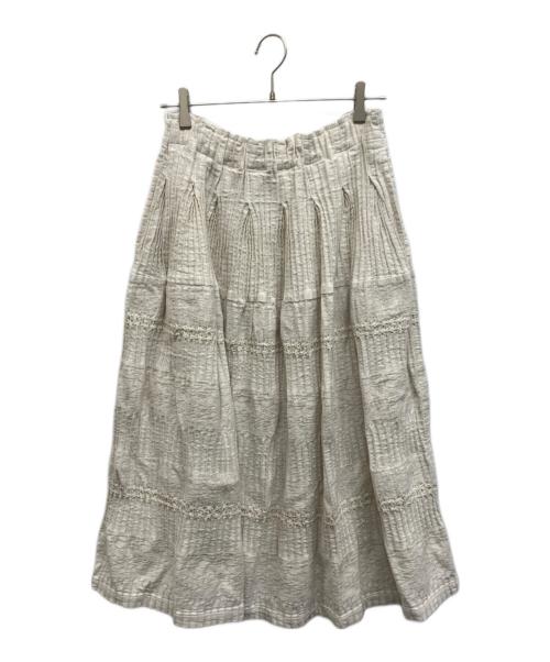 plantation（プランテーション）plantation (プランテーション) BIZENガンジーWAVE スカート キナリ サイズ:Mの古着・服飾アイテム