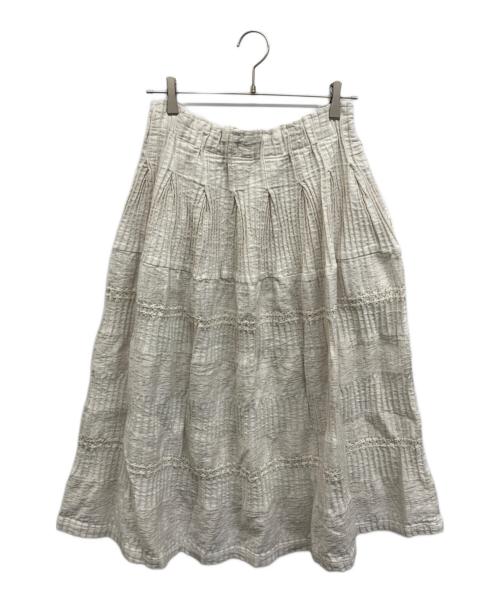 plantation（プランテーション）plantation (プランテーション) BIZENガンジーWAVE スカート キナリ サイズ:Mの古着・服飾アイテム