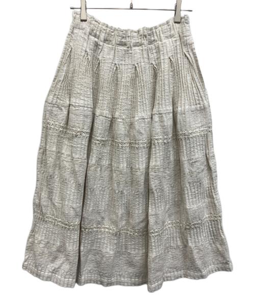 plantation（プランテーション）plantation (プランテーション) BIZENガンジーWAVE スカート キナリ サイズ:Mの古着・服飾アイテム