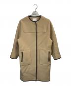 ESTNATIONエストネーション）の古着「パイピングコート」｜ベージュ