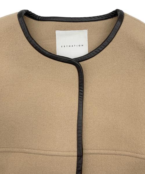 ESTNATION（エストネーション）ESTNATION (エストネーション) パイピングコート ベージュ サイズ:38の古着・服飾アイテム