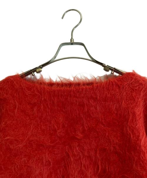 anuans（アニュアンス）anuans (アニュアンス) スーリーアルパカショートニットプルオーバー レッド サイズ:Fの古着・服飾アイテム