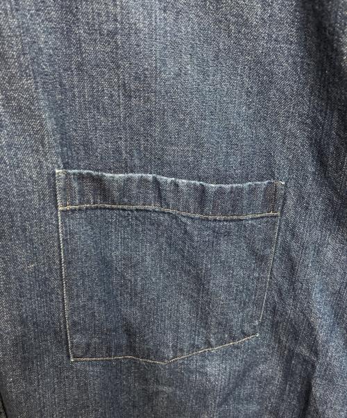 JOURNAL STANDARD TRISECT-2（ジャーナルスタンダード トライセクト）JOURNAL STANDARD TRISECT-2 (ジャーナルスタンダード トライセクト) ファットシルエット カラーデニム ボタンダウンシャツ インディゴ サイズ:Sの古着・服飾アイテム