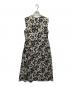 BALLSEY (ボールジィ) モノクロームフラワープリント スキッパーカラーワンピース ブラック×ホワイト サイズ:36：9000円