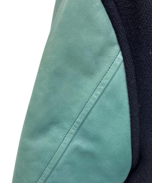 GOOD OL'（グッドオル）GOOD OL' (グッドオル) ボタンスタジャン ネイビー×グリーン サイズ:44の古着・服飾アイテム