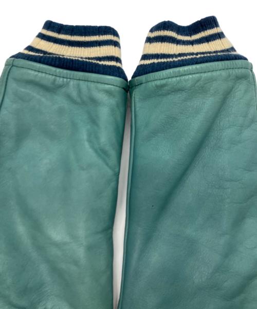 GOOD OL'（グッドオル）GOOD OL' (グッドオル) ボタンスタジャン ネイビー×グリーン サイズ:44の古着・服飾アイテム