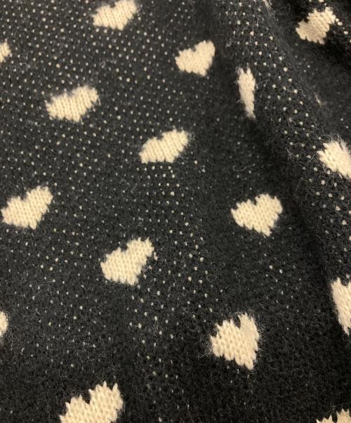 DRESS HIPPY（ドレスヒッピー）DRESS HIPPY (ドレスヒッピー) ハート柄ニット ブラック サイズ:XLの古着・服飾アイテム