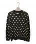 DRESS HIPPY（ドレスヒッピー）の古着「ハート柄ニット」｜ブラック