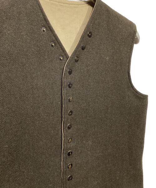 KAPITAL（キャピタル）KAPITAL (キャピタル) リバーシブルワークベスト ブラウン×ベージュ サイズ:2の古着・服飾アイテム