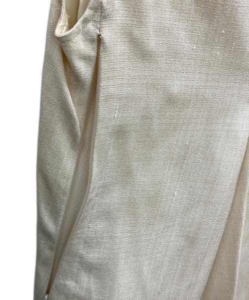 JIL SANDER（ジルサンダー）JIL SANDER (ジルサンダー) レーヨンシルク フレアブラウス アイボリー サイズ:34の古着・服飾アイテム