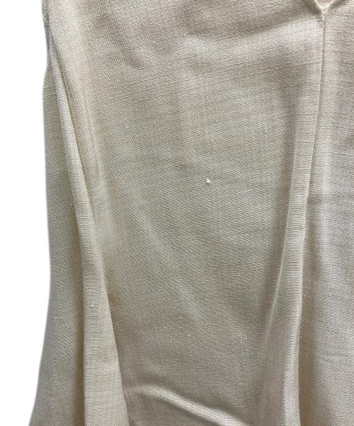 JIL SANDER（ジルサンダー）JIL SANDER (ジルサンダー) レーヨンシルク フレアブラウス アイボリー サイズ:34の古着・服飾アイテム