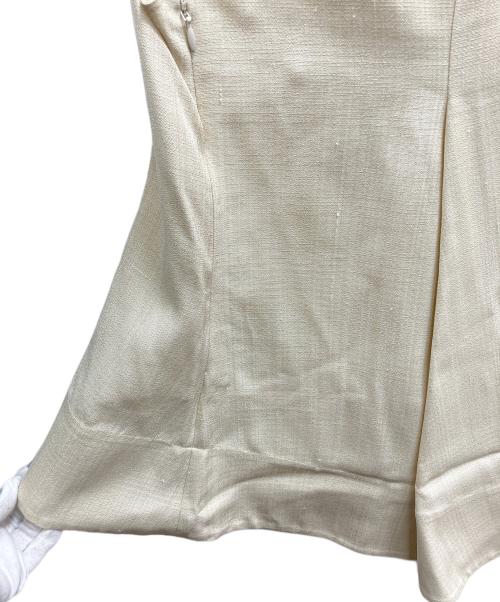 JIL SANDER（ジルサンダー）JIL SANDER (ジルサンダー) レーヨンシルク フレアブラウス アイボリー サイズ:34の古着・服飾アイテム