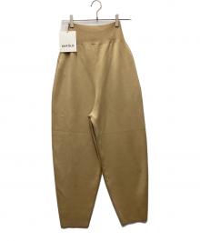 ENFOLD（エンフォルド）の古着「ニットパンツ」｜ベージュ