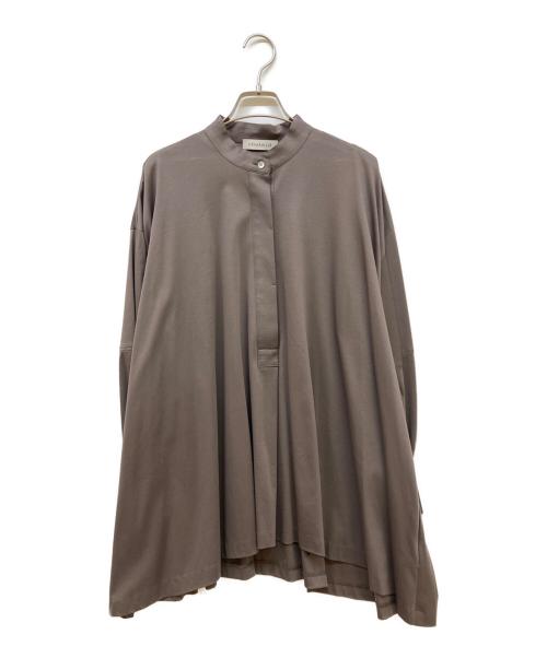 DEPAREILLE（デパリエ）DEPAREILLE (デパリエ) バックギャザー プルオーバー ブラウン サイズ:SIZE 38の古着・服飾アイテム