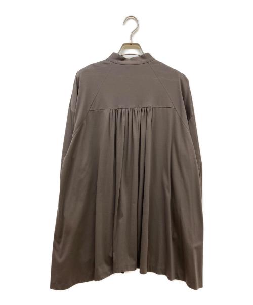 DEPAREILLE（デパリエ）DEPAREILLE (デパリエ) バックギャザー プルオーバー ブラウン サイズ:SIZE 38の古着・服飾アイテム