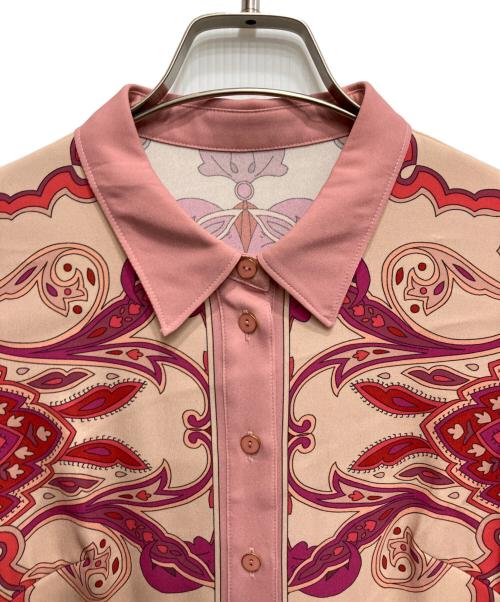 Diagram（ダイアグラム）Diagram (ダイアグラム) パターンプリントロングワンピース ピンク サイズ:36の古着・服飾アイテム