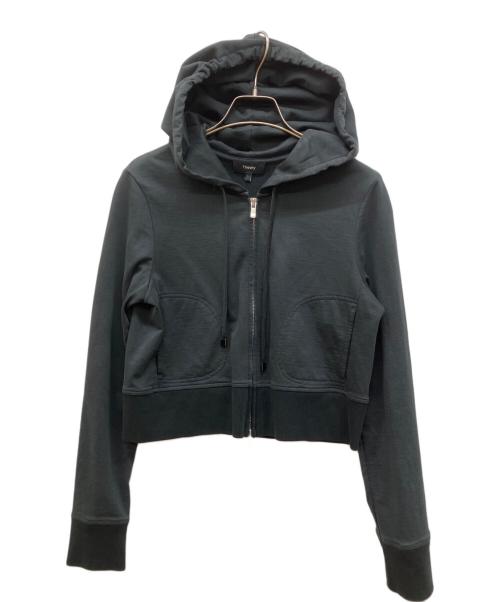 theory（セオリー）theory (セオリー) ジップパーカー ブラック サイズ:Ｓの古着・服飾アイテム