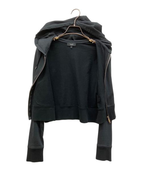theory（セオリー）theory (セオリー) ジップパーカー ブラック サイズ:Ｓの古着・服飾アイテム