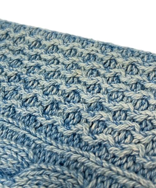 POLO RALPH LAUREN（ポロ・ラルフローレン）POLO RALPH LAUREN (ポロ・ラルフローレン) インディゴ染星条旗ニット　コットンニット ブルー サイズ:Sの古着・服飾アイテム