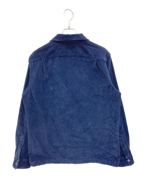 POLO RALPH LAUREN（ポロ・ラルフローレン）POLO RALPH LAUREN (ポロ・ラルフローレン) コーデュロイオープンカラーシャツ ネイビー サイズ:Mの古着・服飾アイテム