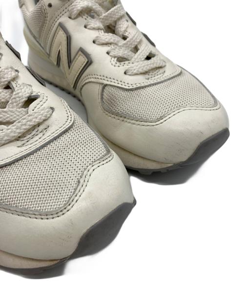 NEW BALANCE（ニューバランス）NEW BALANCE (ニューバランス) ローカットスニーカー ホワイト サイズ:24の古着・服飾アイテム